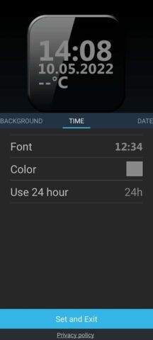 Цифровые Часы На Экран Виджет для Android — скриншот 2