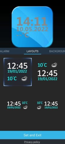Цифровые Часы На Экран Виджет для Android — скриншот 3