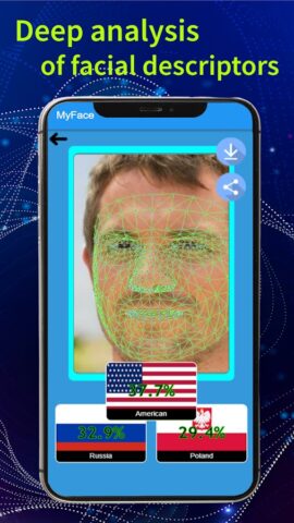 MyFace: Face Country Filter для Android — скриншот 3