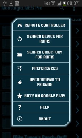 NostalgiaNes для Android — скриншот 3