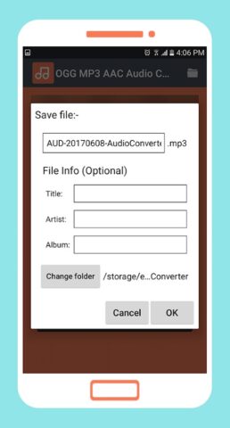 OGG MP3 AAC Audio Converter для Android — скриншот 4