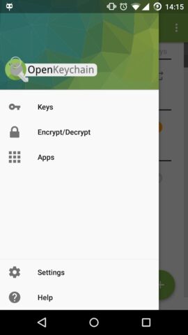 OpenKeychain: Easy PGP для Android — скриншот 1