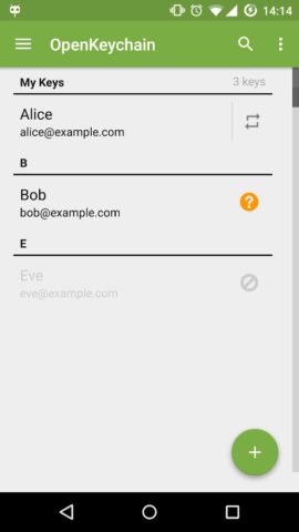 OpenKeychain: Easy PGP для Android — скриншот 2