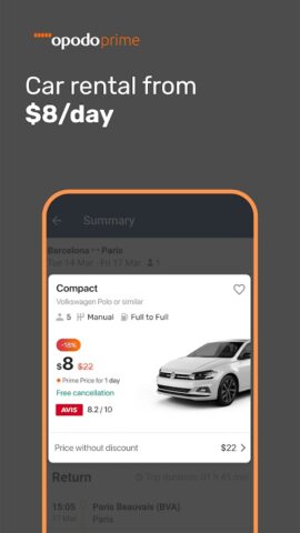 Opodo: Flights, Hotels & Cars для Android — скриншот 5