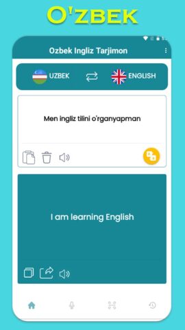 O’zbek Ingliz Tarjimon для Android — скриншот 1