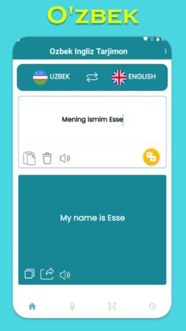 O’zbek Ingliz Tarjimon для Android — скриншот 3