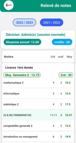 PROGRES WebEtu для Android — скриншот 3