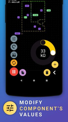 PROTO — симулятор схем для Android — скриншот 3