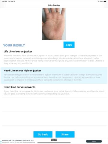 Palm Reading+ — Predict future для iOS — скриншот 4