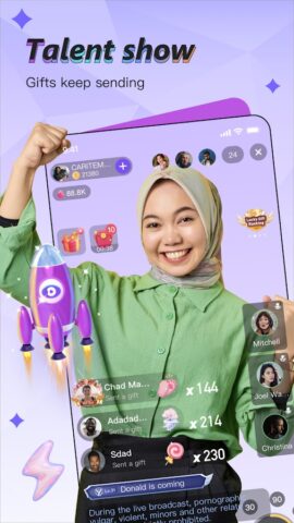 Papaya Live-Live Stream，Show для Android — скриншот 2