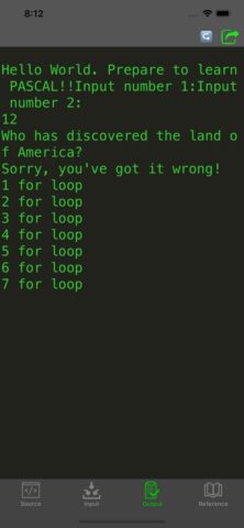 Pascal Programming Compiler для iOS — скриншот 2