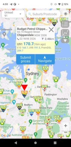 Petrol Spy Australia для Android — скриншот 1