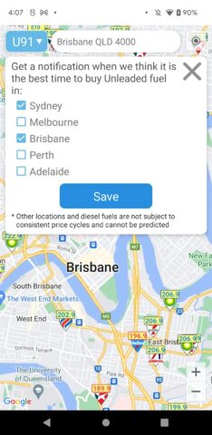 Petrol Spy Australia для Android — скриншот 3