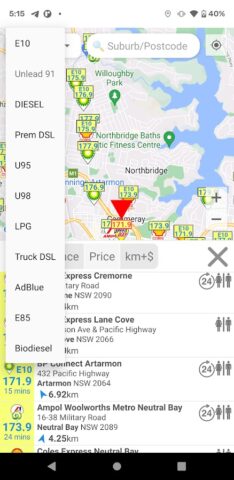 Petrol Spy Australia для Android — скриншот 4