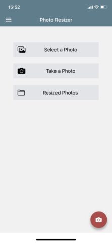 Photo Resizer: resize image для iOS — скриншот 1