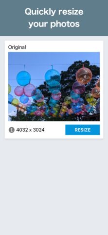 Photo Resizer: resize image для iOS — скриншот 2