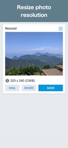 Photo Resizer: resize image для iOS — скриншот 3