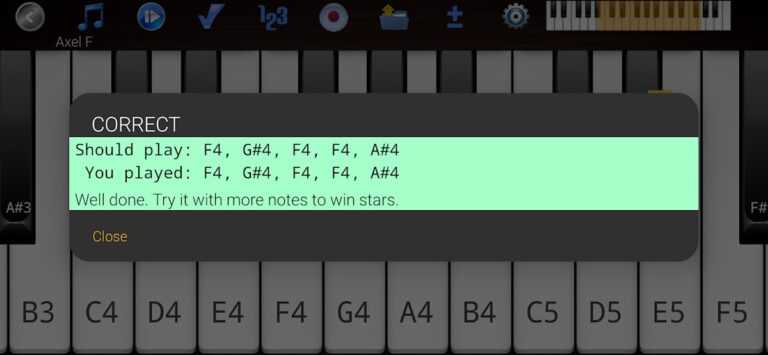 Фортепианная мелодия для Android — скриншот 3