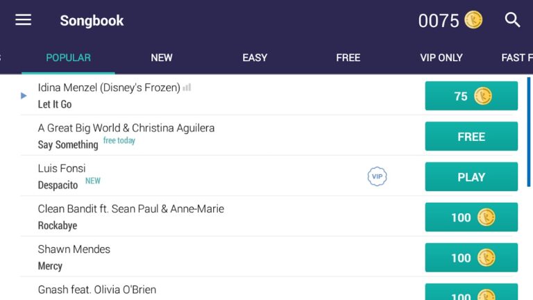 Фортепиано играйте лучшие хиты для Android — скриншот 2