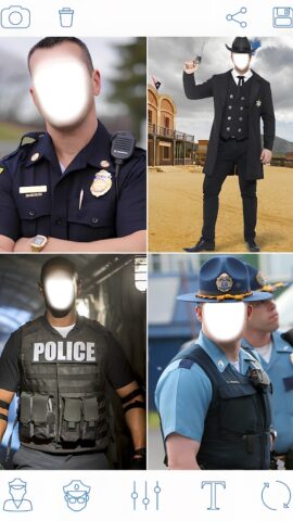 Полиция Фоторамки и Наклейки для Android — скриншот 2