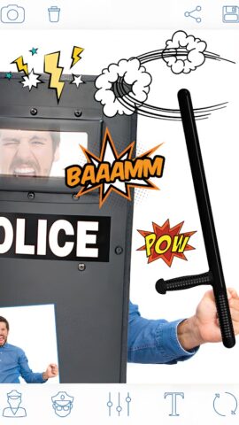 Полиция Фоторамки и Наклейки для Android — скриншот 3