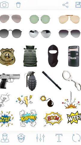 Полиция Фоторамки и Наклейки для Android — скриншот 4