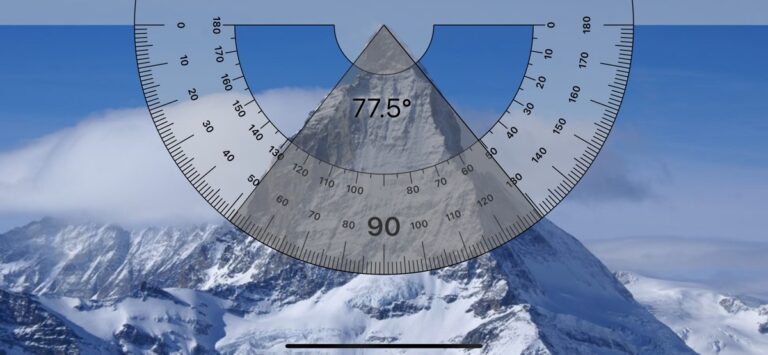 Транспортир для iOS — скриншот 2