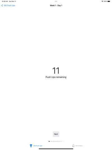 Pushie: 100 отжиманий для iOS — скриншот 2