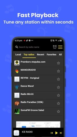FM-радио — радиостанции для Android — скриншот 2