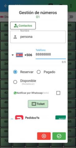 Talonarios Rifas для Android — скриншот 4