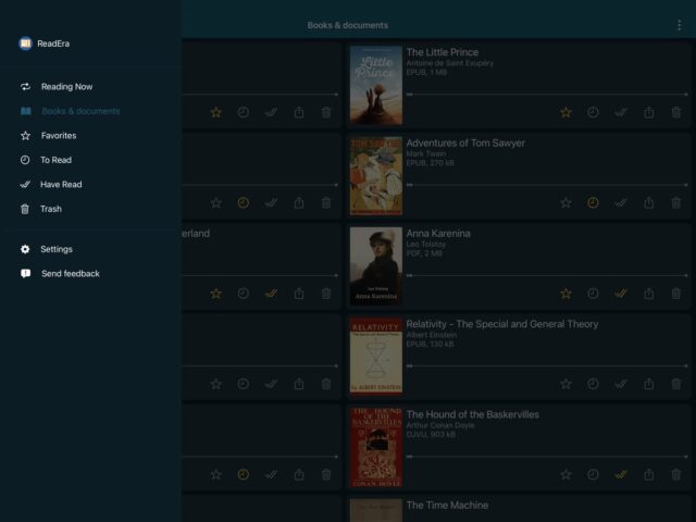 ReadEra – читалка книг fb2 pdf для iOS — скриншот 1