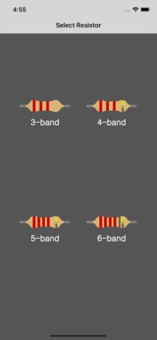 Калькулятор резисторов для iOS — скриншот 1