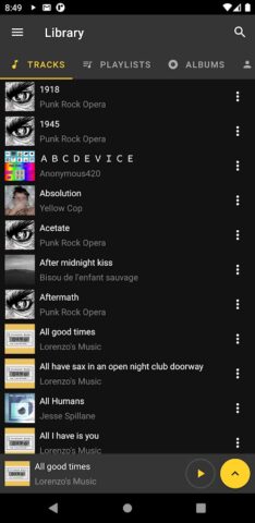 Reverse Music Player для Android — скриншот 2