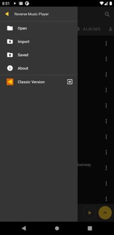 Reverse Music Player для Android — скриншот 4