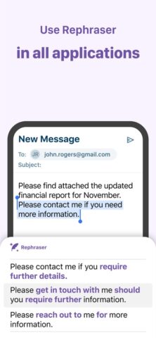 Reverso Rephraser & Synonyms для iOS — скриншот 3