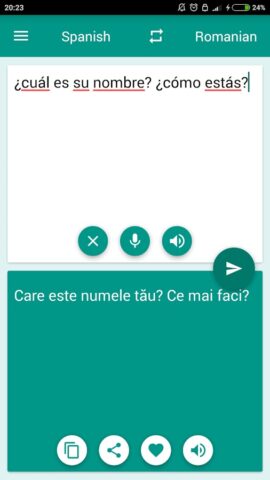 Romanian-Spanish Translator для Android — скриншот 1