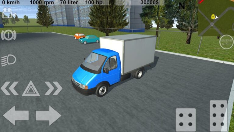 Russian Light Truck Simulator для Android — скриншот 1