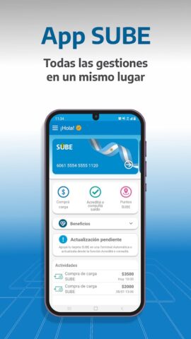 SUBE для Android — скриншот 1