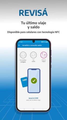 SUBE для Android — скриншот 5