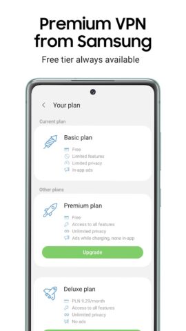 Samsung Max VPN & Data Saver для Android — скриншот 2