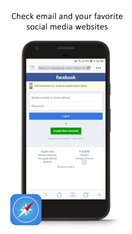 Savannah быстрый веб-браузер для Android — скриншот 4