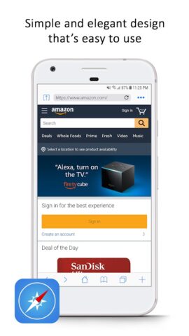 Savannah быстрый веб-браузер для Android — скриншот 5