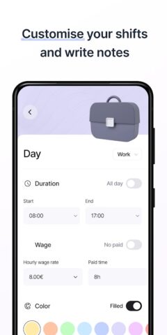 График смен рабочий календарь для Android — скриншот 3