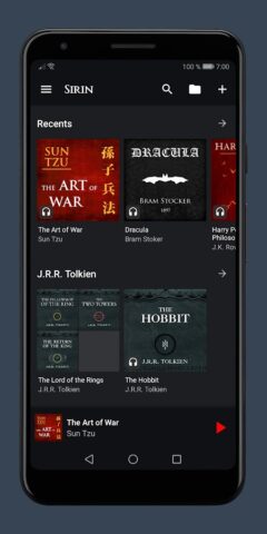 Сирин Плеер для Аудиокниг для Android — скриншот 1