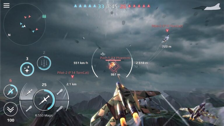 Sky Combat — Самолеты Онлайн для Android — скриншот 1