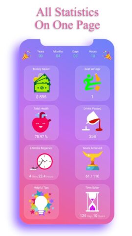 Счетчик трезвости — EasyQuit для Android — скриншот 1