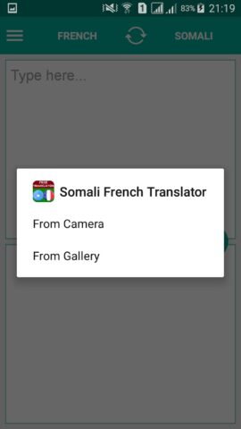 Somali French Translator для Android — скриншот 4