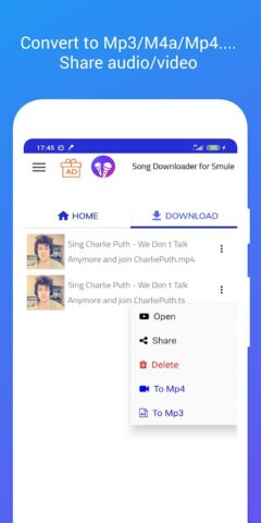 Скачать музыку из Smule для Android — скриншот 4