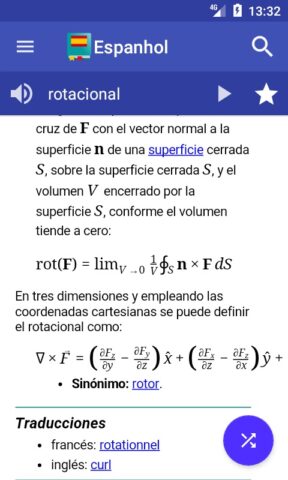 Diccionario español для Android — скриншот 2