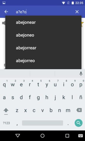 Diccionario español для Android — скриншот 5